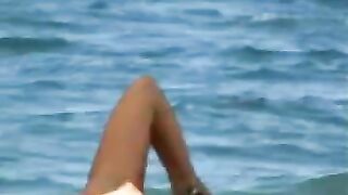 Beach girls voyeur bikini