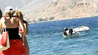 Beach girls voyeur bikini