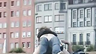 BEACH SPY exposing horny couple fucking on public beach