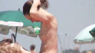 Incredible beach skinny girl topless france