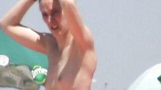 Incredible beach skinny girl topless france