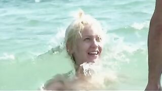 Candid nude nudist teenager butt on the public beach