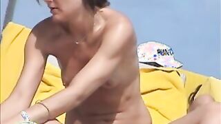 Beach girl incredible french wife topless punta cana