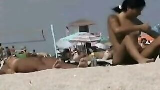Spying Shaved Pussies on Beach by TROC