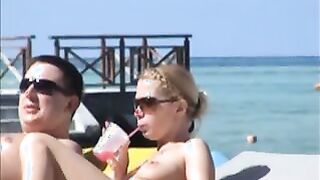 Incredible new russian couple wife beach punta cana