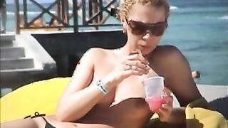 Incredible new russian couple wife beach punta cana