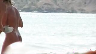 They love sunbathing naked on the wild beach