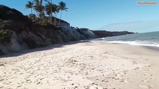 We were after a cock on the beach when we spotted a hot bald man who gives our vaginas a lot