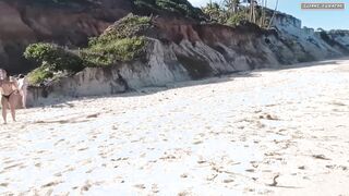 We were after a cock on the beach when we spotted a hot bald man who gives our vaginas a lot