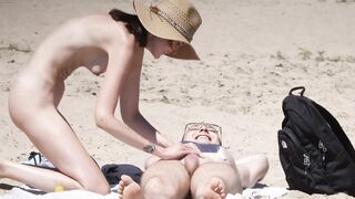 Beach couple Spy Nice