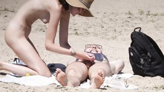 Beach couple Spy Nice