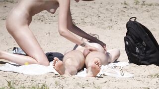 Beach couple Spy Nice