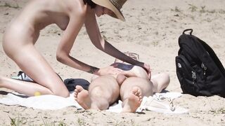 Beach couple Spy Nice