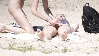 Beach couple Spy Nice