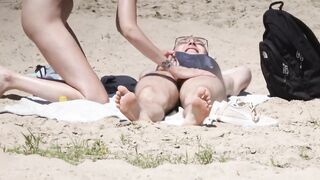 Beach couple Spy Nice