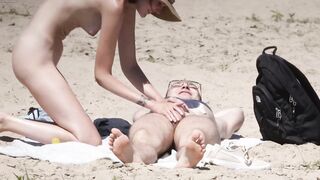 Beach couple Spy Nice