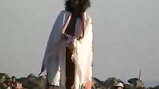 Nudist Girl On Nude Beach