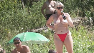 Beach, Mature, Spy, Voyeur, Pussy