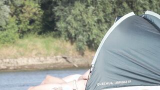 Beach, Spy, Voyeur Couple