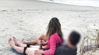 I won't leave the beach until you cum in my anus