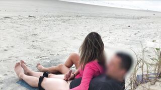 I won't leave the beach until you cum in my anus