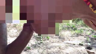 Young Stepmom - Beach stranger cums on me