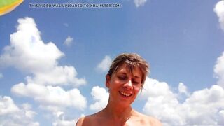 Lisa cowgirl at the beach