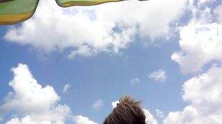 Lisa cowgirl at the beach