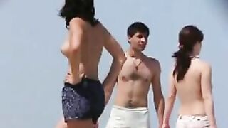 Topless beach volleyball girls - Romania