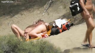 Beach Porn – European mature couple has sex