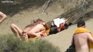 Beach Porn – European mature couple has sex