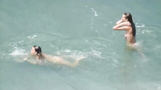 beach voyeur three goddess swiming
