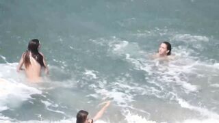 beach voyeur three goddess swiming