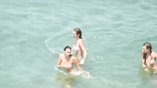 beach voyeur three goddess swiming