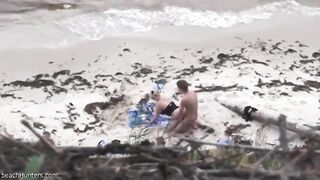 Couple fucking on the beach