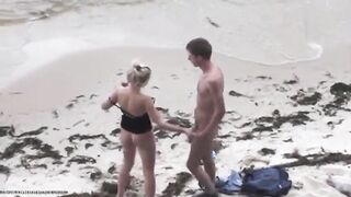 Couple fucking on the beach