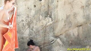 Changing on the Beach voyeur