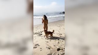 Beach blowjob and cum in mouth