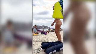 Candid Beach Booty Dancing