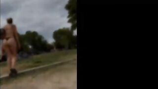 Candid Beach Booty Dancing