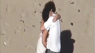 Mom and son fuck on beach