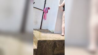 [Candid] Busty Girl w/ Thick Booty Showers