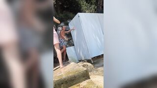 [Candid] Busty Girl w/ Thick Booty Showers