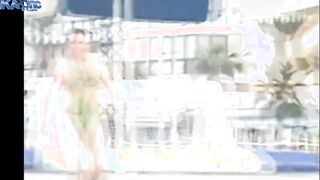 Candid Heavy Groping Hardon on Beach in Public