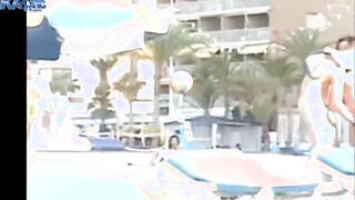 Candid Heavy Groping Hardon on Beach in Public