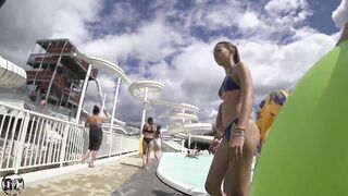 Candid hot Teen Ass creeped in waterpark
