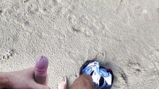 Stranger Risky Fucking hairy Nudist on the Beach