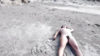 Stranger Risky Fucking hairy Nudist on the Beach