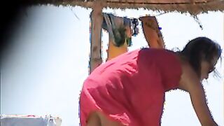 Incredible french girl topless beach tunesia